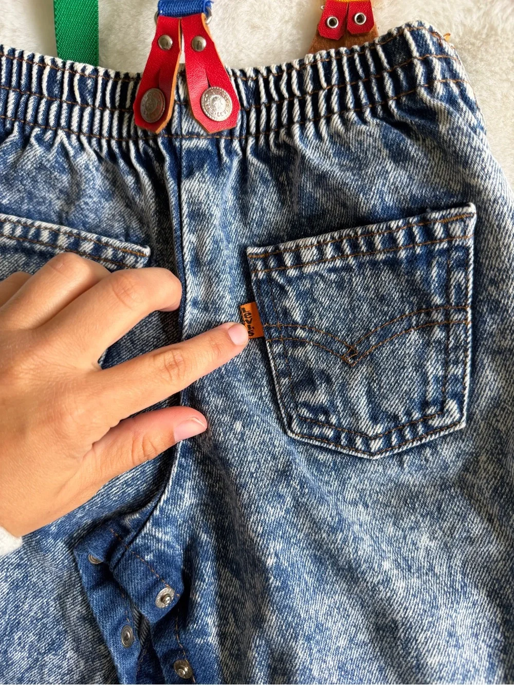 Vintage Little Levi’s Orange Tab USA Jeans 9 Months
